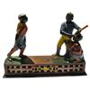 Image 1 : ''Dark Town Battery'' Cast Iron 19th Century Mechanical Bank -- Fully Functioning