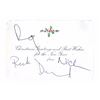 Image 1 : Pink Floyd Signed Christmas Card -- Signed by Nick Mason, Richard Wright, Roger Waters and David Gil