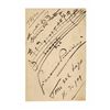 Image 1 : Giacomo Puccini AMQS for ''Tosca'' -- Large Sheet Measures 4.5'' x 7''