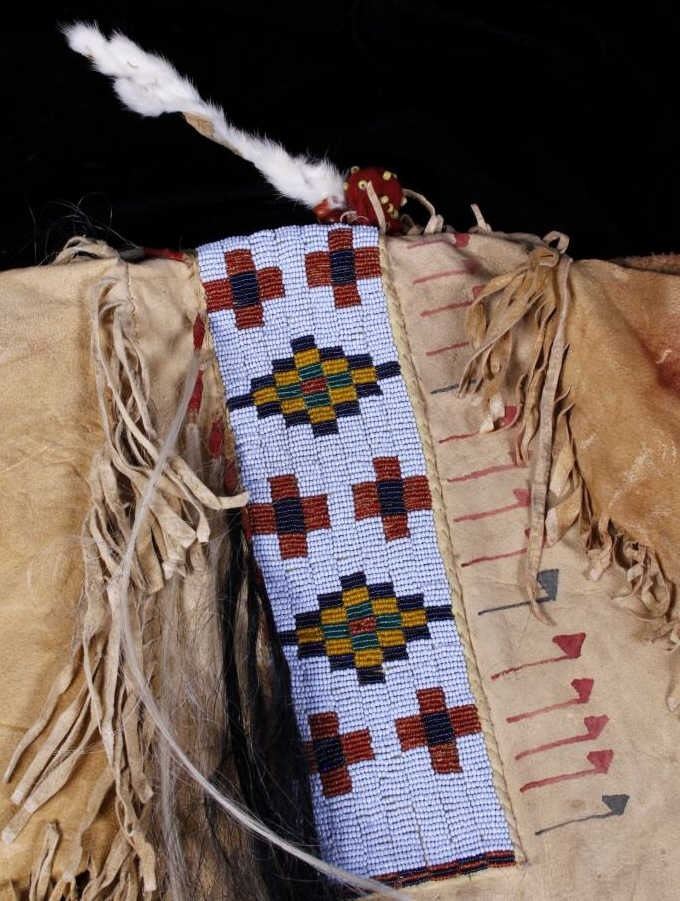 Lakota Sioux Beaded War Shirt 20th Century