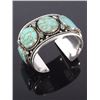 Image 1 : Sterling Silver & Turquoise Taxco Nugget Bracelet