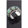 Image 2 : Sterling Silver & Turquoise Taxco Nugget Bracelet