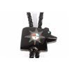 Image 3 : Signed Zuni Carved Onyx Inlaid Mosaic Bolo Ties(2)