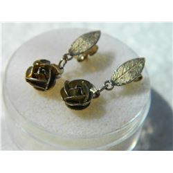 VINTAGE BOND-BOYD EARRINGS - ROSES