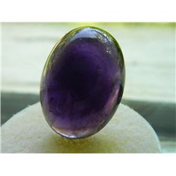 GEM STONE - EXTRA LARGE OVAL CABACHON AMETHYST RICH PURPLE - 23.0L X 16.8W X 9.4H mm - ~25.99CT