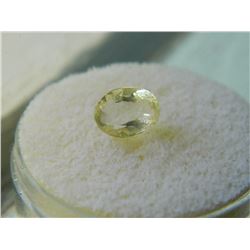 GEM STONE - OVAL FACETED WHITE TOPAZ 9.1L X 6.6W X 4.8H mm- ~1.53CT