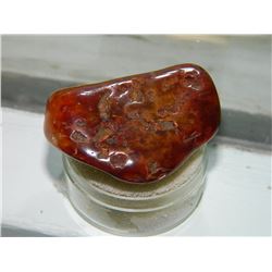 GEMSTONE - FREE FORM & POLISHED RED JASPER - HEALING - JEWELRY OR BOTH- 41.0L X 28.2W X 14H mm - ~90