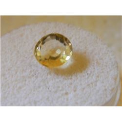 GEM STONE - ROUND FACETED CITRINE 9.4D X 4.8H mm - ~CT