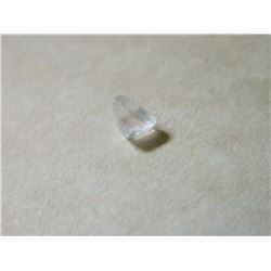 GEM STONE - FREE FORM WHITE QUARTZ 5.2L X 3.7W X 2.7H mm - ~CT