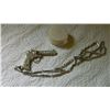 Image 2 : NECKLACE - RHINESTONE STUDDED PISTOL ON LONG CHAIN