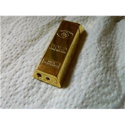 LIGHTER - GOLD BAR - ELECTRIC LIGHT NO FUEL IN IT BUT IT SPARKS