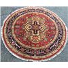 Image 1 : Charming and lustrous high quality Heriz design round Rug (74"X74")