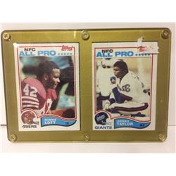 NFC TOPPS  ALL PRO (RONNE LOT, LAWRENCE TAYLOR) FOOTBALL CARDS