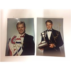 PAVEL & VALERI SIGNED PHOTO'S LOT (HOCKEY CARD SIZE)