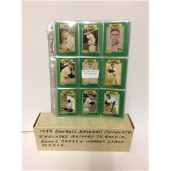1989 DONRUSS BASEBALL COMPLETE INCLUDES GRIFFEY JR ROOKIE (BONUS CARDS & WARREN SPAHN PUZZLE)