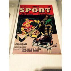 True Sport Picture Stories Vol. 4 #6 1948-hockey-Bob Powell-Jackie Robinson