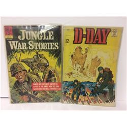 Jungle War Stories (1962) #2 & D-DAY (1963 Series) #1 COMICS