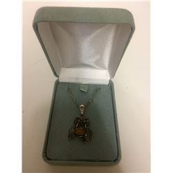 STERLING SILVER .925 STAMPED NECKLACE & PENDANT