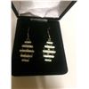 Image 1 : SET OF SILVER EARRINGS