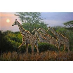 SUNSET,” an artist’s original painting,