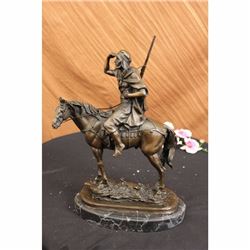 Arab on Horse Bronze Statue