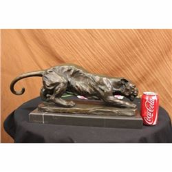 Wildlife Panther Cougar Animal Edition Bronze Sculpture