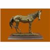 Image 1 : Lean Racing Horse Trophy Collectible Bronze Statue