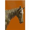 Image 2 : Lean Racing Horse Trophy Collectible Bronze Statue