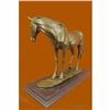 Image 5 : Lean Racing Horse Trophy Collectible Bronze Statue