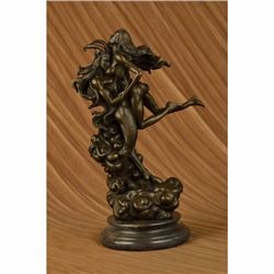 Devil With Nude Girl Bronze Sculpture