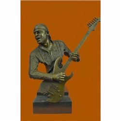 Jimmy Hendrix Playing His Guitar Bronze Sculpture