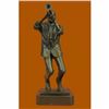 Image 5 : Trumpet Player Bronze Sculpture on Marble Base Statue