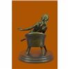 Image 4 : Erotic Woman Explicit Chair Pose Statue Bronze Sculpture