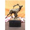 Image 1 : Male Deer in Forest Stag Bronze Statue