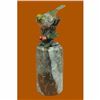 Image 1 : Love Bird Bronze Sculpture on Marble Base Statue