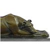 Image 2 : Patient And Loving Greyhound Dog Bronze Sculpture on Marble Base Statue