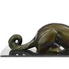 Image 3 : Patient And Loving Greyhound Dog Bronze Sculpture on Marble Base Statue