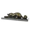 Image 8 : Patient And Loving Greyhound Dog Bronze Sculpture on Marble Base Statue