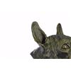 Image 3 : Man Best Friend French Bulldog Bronze Sculpture on Marble Base Statue