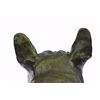 Image 4 : Man Best Friend French Bulldog Bronze Sculpture on Marble Base Statue