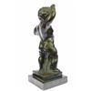 Image 8 : Nude Baby Bronze Sculpture on Marble base Statue