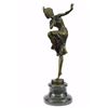 Image 7 : Dancer Bronze Statue on Marble Base Sculpture