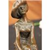 Image 3 : Fashion Model Sitting on Chair Bronze Sculpture