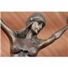 Image 2 : Exotic dancer Bronze figurine on marble base Sculpture