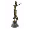 Image 9 : Descomps belly dancer bronze Statue on marble base sculpture