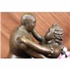 Image 3 : Dancing Couple Bronze Sculpture on Marble Base Statue