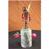 Image 1 : Art Deco Angel Fairy Red Patina Book Statue