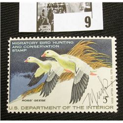 1977 U.S. Department of the Interior Migratory Bird Hunting Stamp, RW#44, OG, not hinged, F-VF, Sign