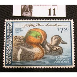 1979 U.S. Department of the Interior Migratory Bird Hunting Stamp, RW#46, OG, not hinged, VF, Signed