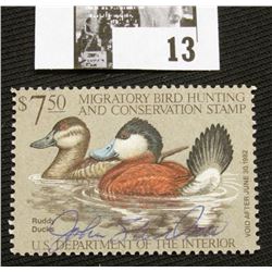 1981 U.S. Department of the Interior Migratory Bird Hunting Stamp, RW#48, OG, not hinged, VF-XF, Sig